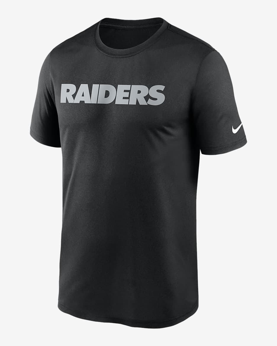 Nike Dri FIT Wordmark Legend NFL Las Vegas Raiders Men s T Shirt. Nike